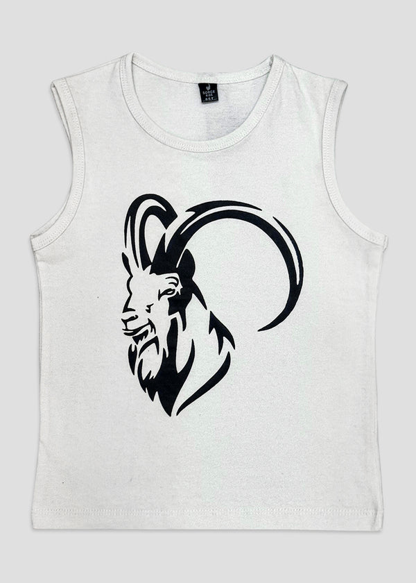 BOY SANDO-TEE MARKHOR (WHITE)