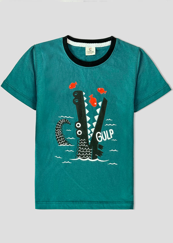 CROCODILE GLUP TEE (ZINC)
