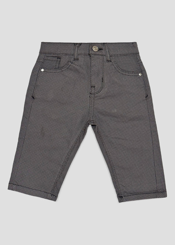 BOY COTTON SHORTS (BROWN)