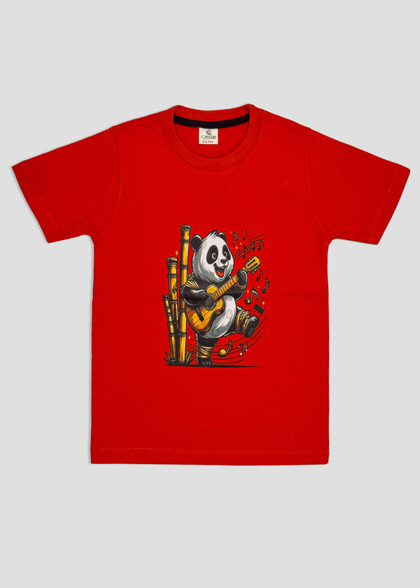 BOY PANDA T-SHIRT (ORANGE)