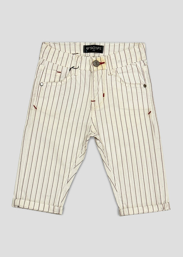 BOY COTTON SHORTS (WHITE)