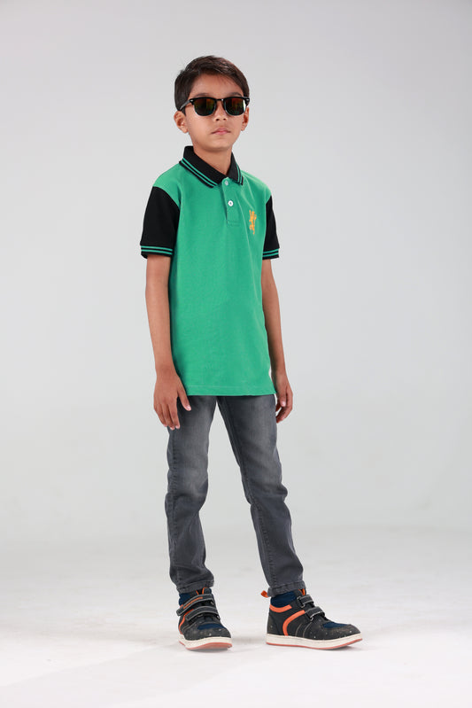 BOYS POLO T-SHIRT S25BPL006 LIGHT GREEN