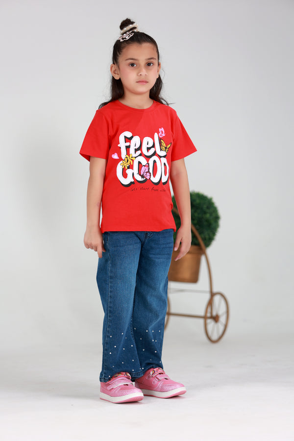 FEEL GOOD T-SHIRT (RED)