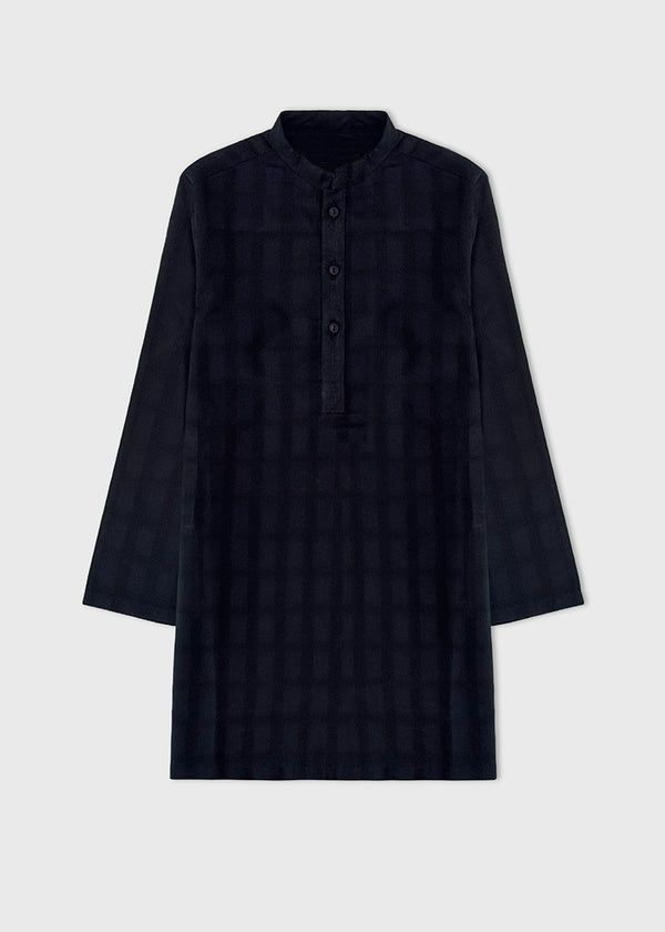 BOY TEXTURE KURTA S25BKR009 DARK BLUE