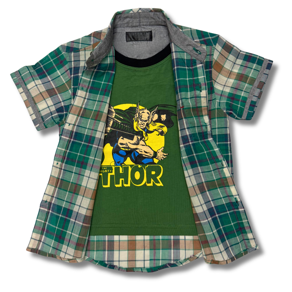 THOR CASUAL DOUBLE SHIRT (GREEN)