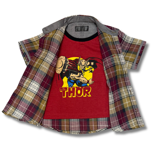 THOR CASUAL DOUBLE SHIRT S25BSC007 RED