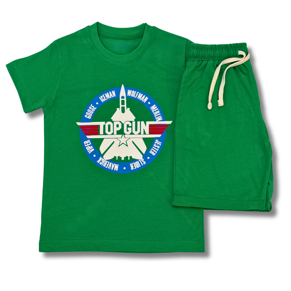 BOY TOP GUN SUIT (GREEN)