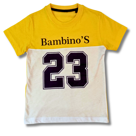 BAMBINO'S T-SHIRT S25BTS003 YELLOW