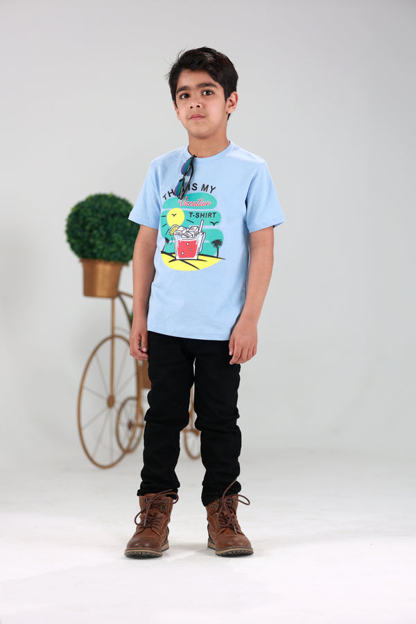 VACATION T-SHIRT SKY (BLUE)