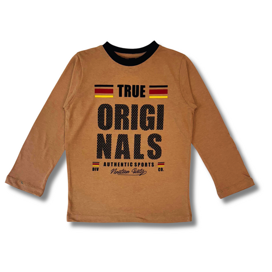 FULL SLEVE T-SHIRT S25BTS011 BROWN