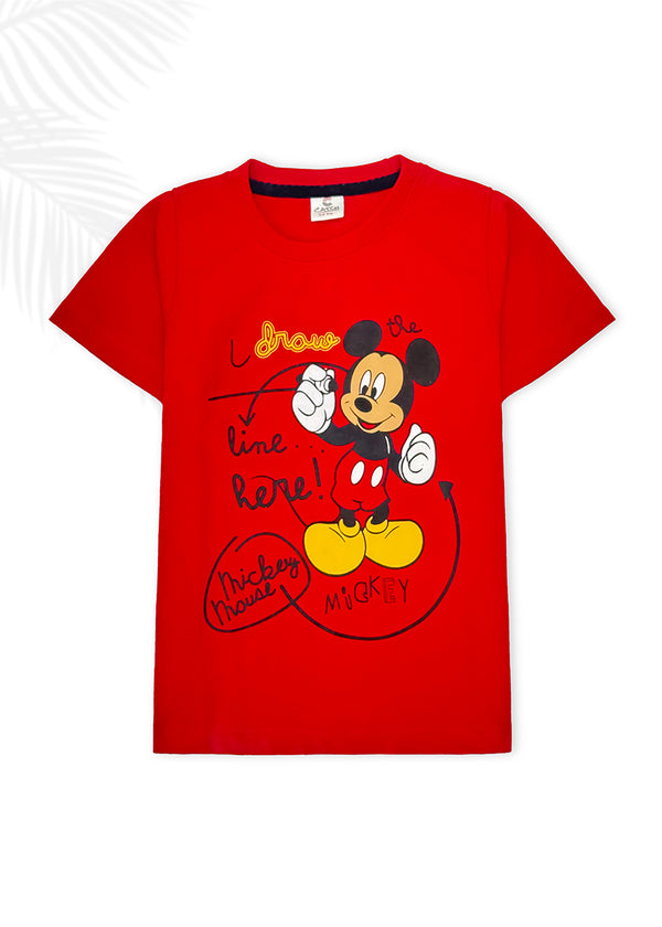 BOY MICKEY T-SHIRT S25BTS038 RED