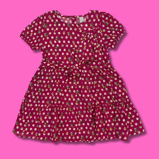 GIRLS KURTI PRINTED S/L S25GKI008 PINK