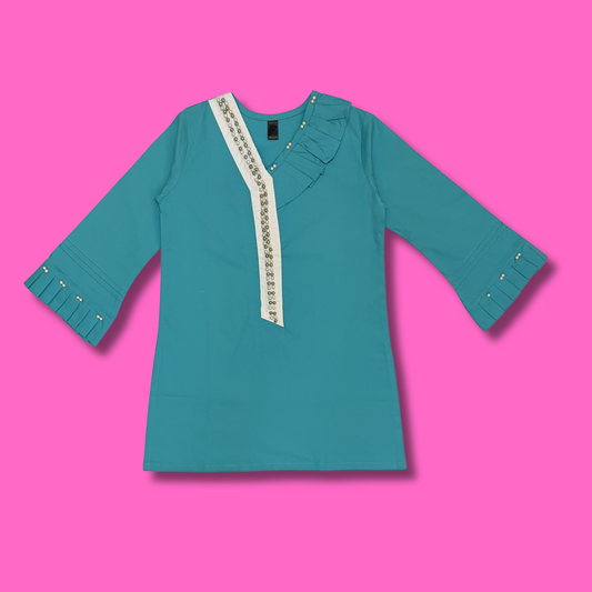GIRLS KURTI W PEARL S25GKI011 FEROZI