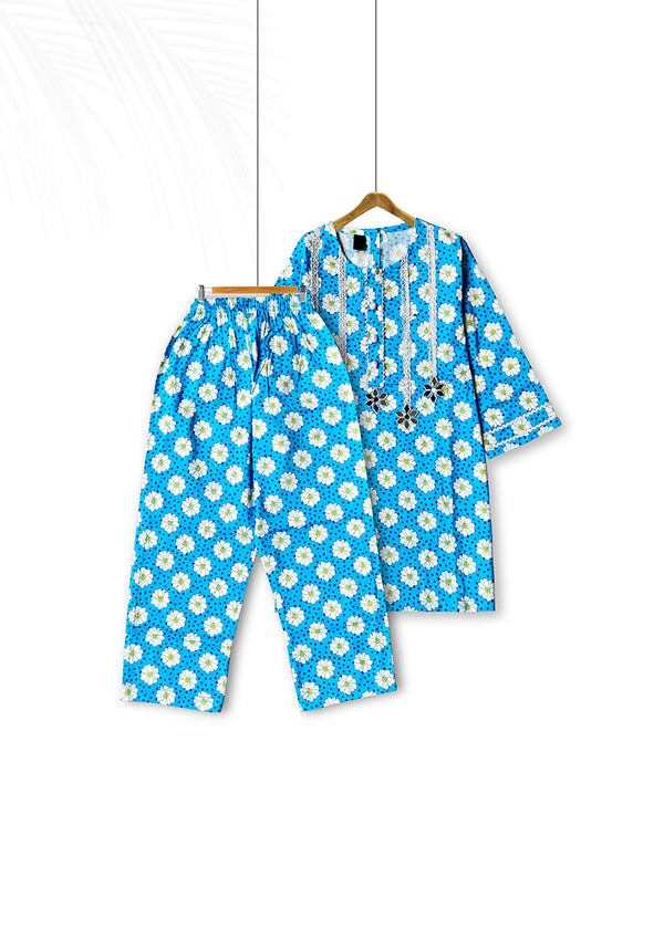 GOTA LACED SUIT GIRLS S25GSU022 BLUE