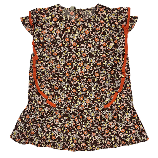 GIRLS TOP PRINTED S25GTP002 BROWN