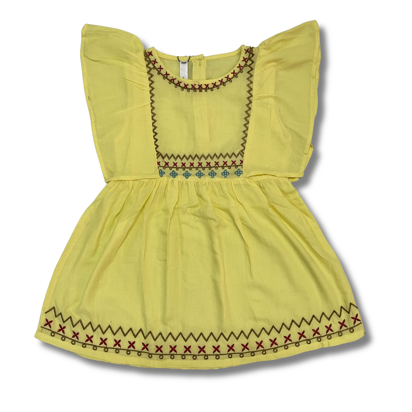 GIRLS TOP EMB S25GTP004 YELLOW