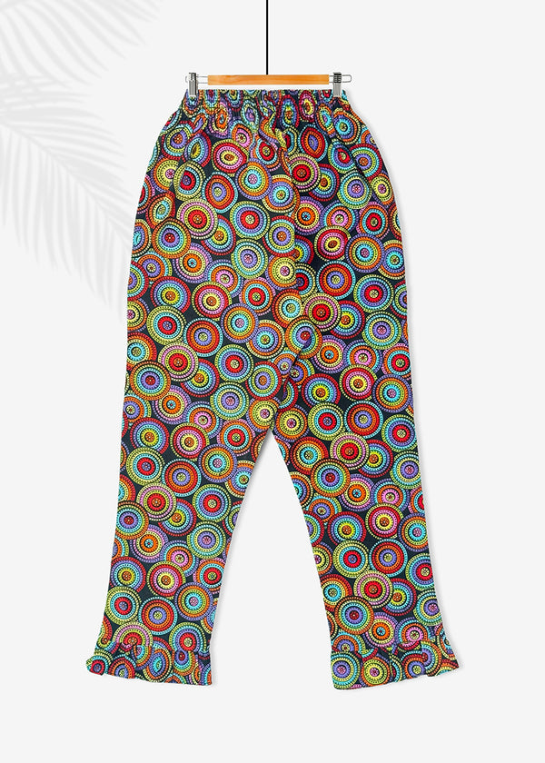 GIRL FRILL TROUSER S25GTR003 MULTI