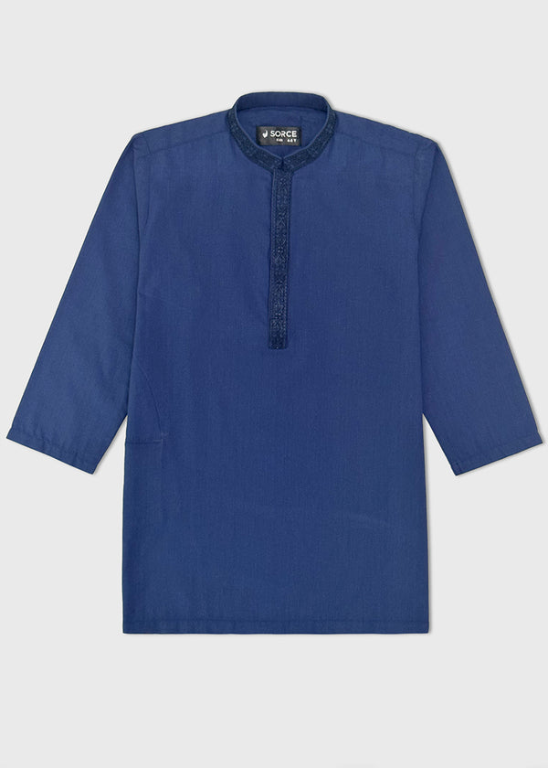 BOY KURTA EMB S25BKR004 BLUE