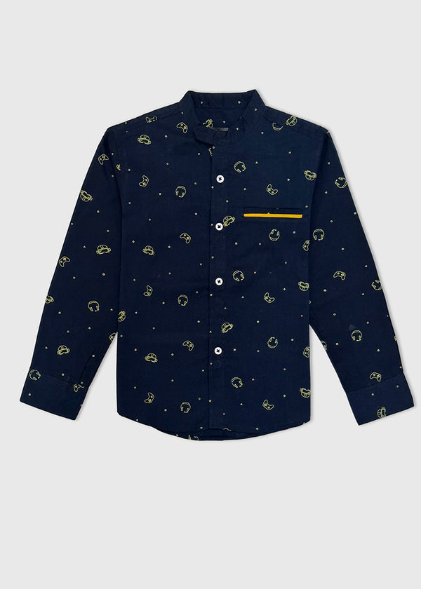 BOY C-SHIRT ROUNDNECK S25BSC002 DARK BLUE