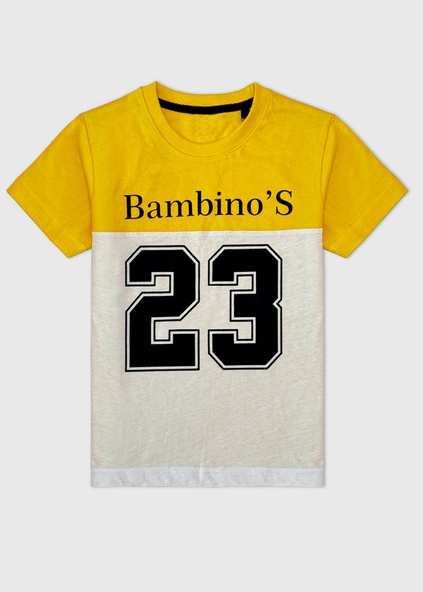 BAMBINO'S T-SHIRT S25BTS003 YELLOW
