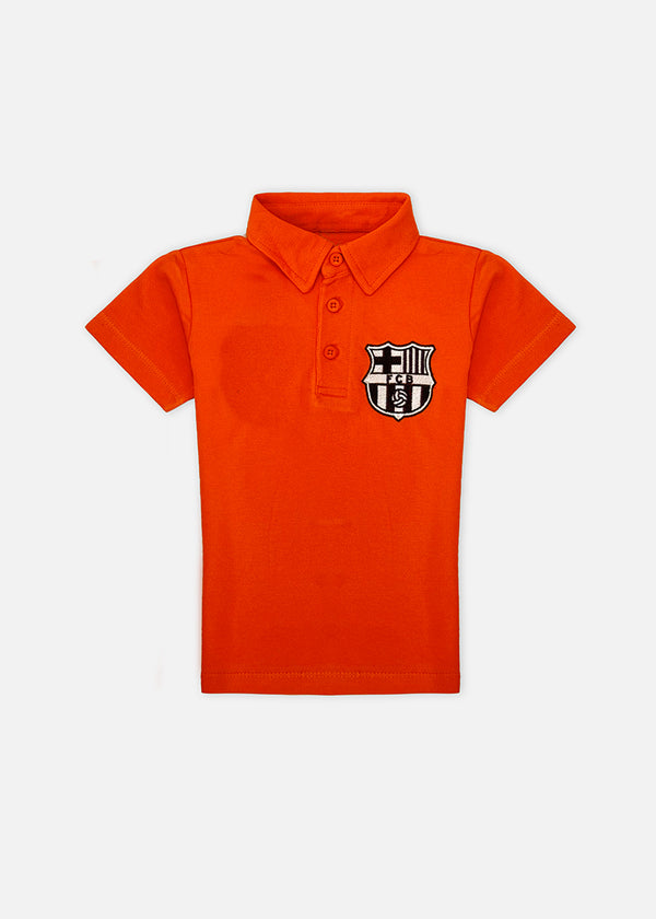BOY EMROIDERY POLO S25BPL010 ORANGE